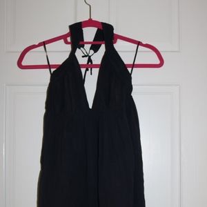 Stella McCartney dark navy halter babydoll top